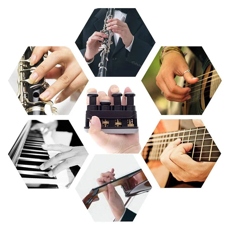 Fitness Finger Exerciser Hand Grip Finger Power Strengthener Trainer Adjustable 4Lb-7Lb For Musicians Guitar Beginner Workout