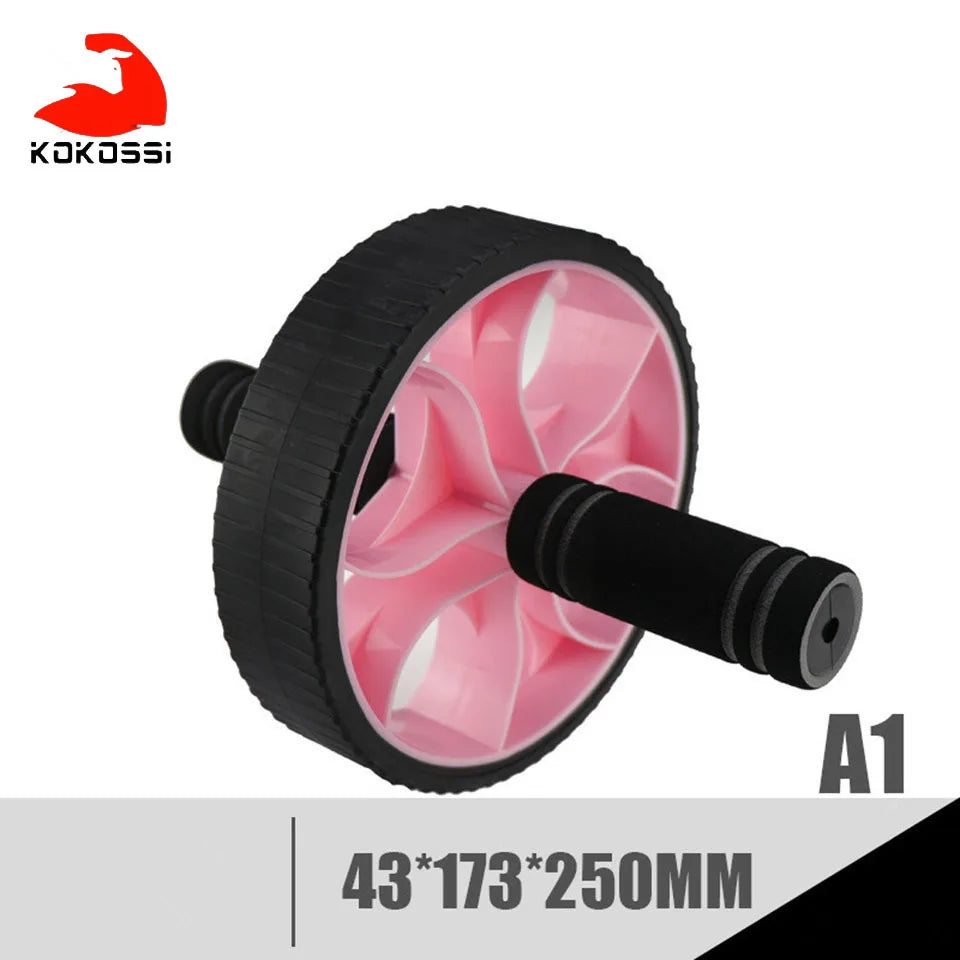 KoKossi Abdominal Wheel Muscle Exercise Equipment Home Portable Fitness Equipment Abdominal Gym Body Power Training AB Roller