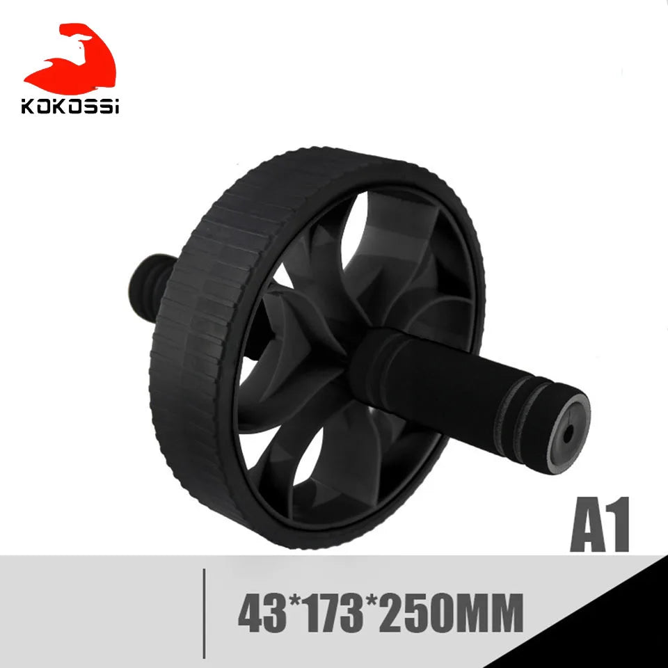 KoKossi Abdominal Wheel Muscle Exercise Equipment Home Portable Fitness Equipment Abdominal Gym Body Power Training AB Roller