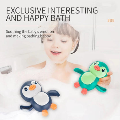 Baby Toys Bathing Ducks Cartoon Animal Whale Crab Swimming Pool Water Play Game Chain Clockwork Bath Toys For Children