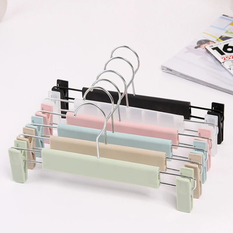 1000pcs Colorful black transparent pink green blue Clothes Hanger anti slip baby hangers for Clothes Pant rack underwear Hangers