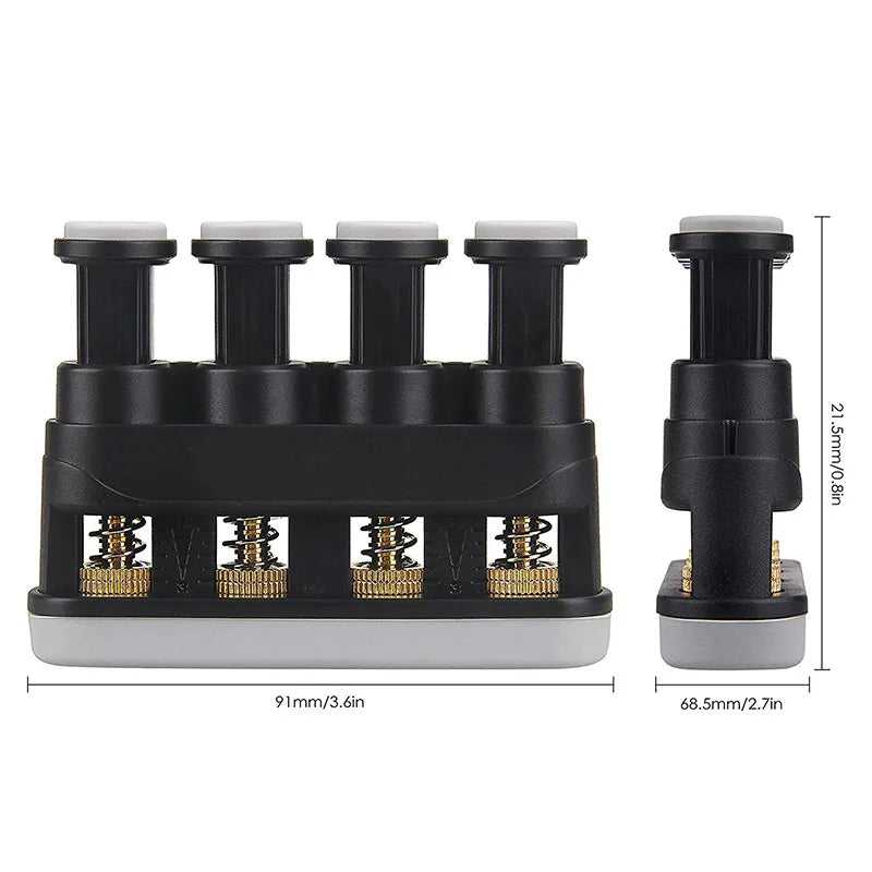 Fitness Finger Exerciser Hand Grip Finger Power Strengthener Trainer Adjustable 4Lb-7Lb For Musicians Guitar Beginner Workout
