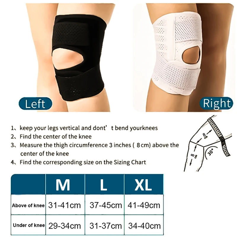 1PCS Professional Compression Knee Brace Support Breathable Adjustable Knee Support For Sports Injuries Arthritis Relief Joint