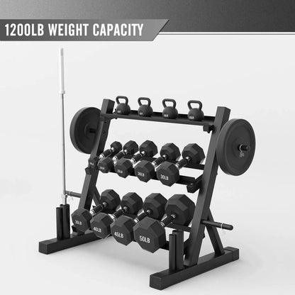 Multifunctional Dumbbell Rack 3-layer Home Gym Weight Rack Suitable for Storing Dumbbells