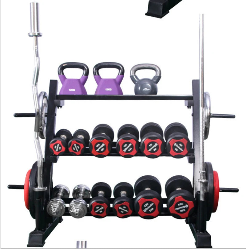 Multifunctional Dumbbell Rack 3-layer Home Gym Weight Rack Suitable for Storing Dumbbells