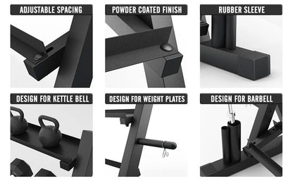 Multifunctional Dumbbell Rack 3-layer Home Gym Weight Rack Suitable for Storing Dumbbells