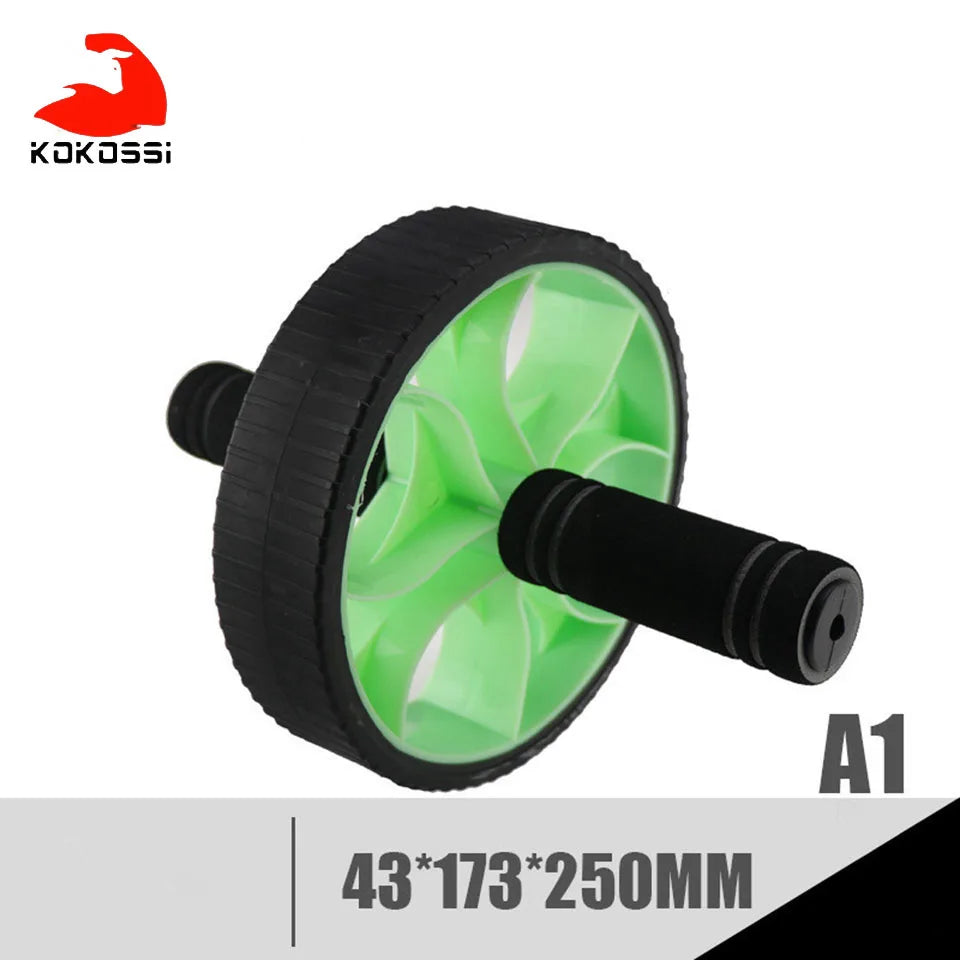 KoKossi Abdominal Wheel Muscle Exercise Equipment Home Portable Fitness Equipment Abdominal Gym Body Power Training AB Roller