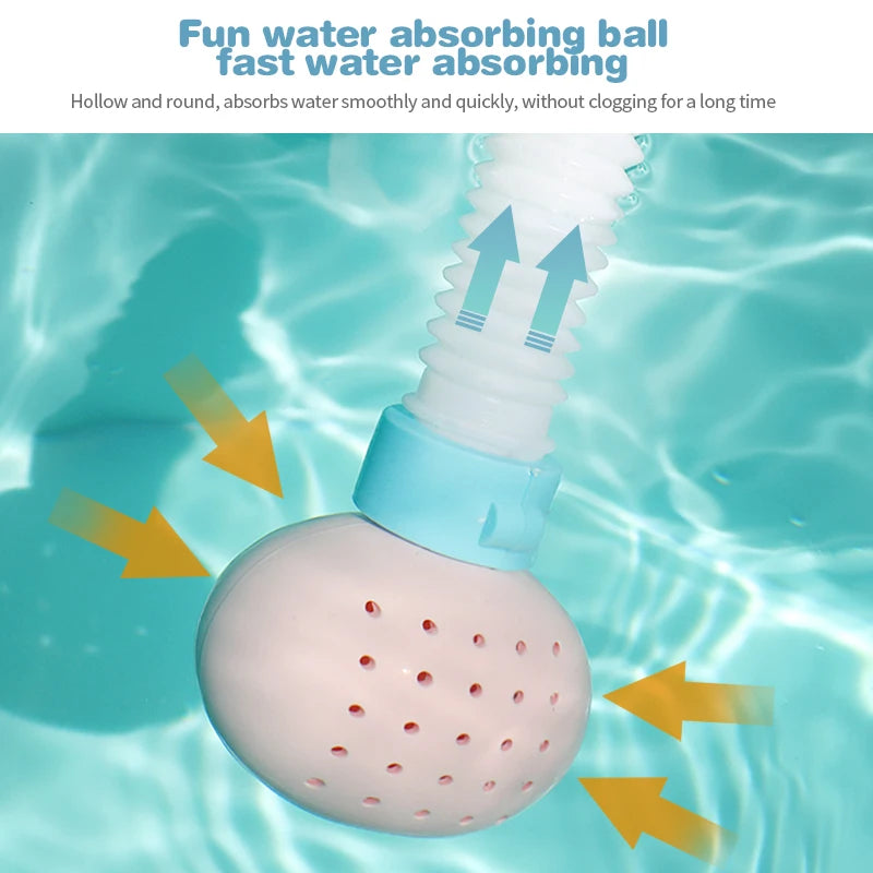 Baby Shower Waterfall Bathtub Toy Cartoon Sunflower Faucet Spray Water Bath Rinse Children Bathroom Bath Toy Children Gift