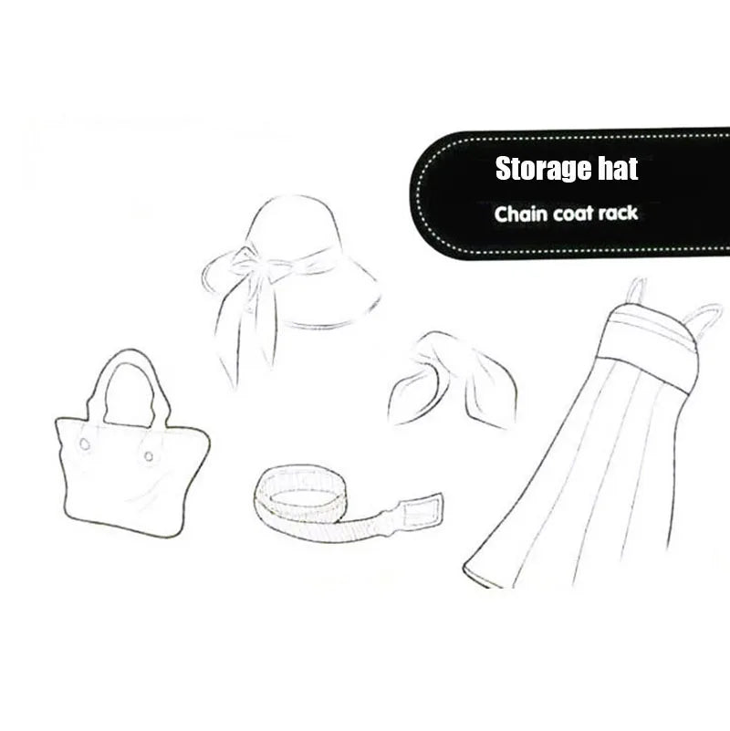 5 Pack Cupboard Cabinet Hat Rack Door Hanger Hooks for Hat Bag Clothes Towel Scarf Rack Hanging Caps Organizer Holder