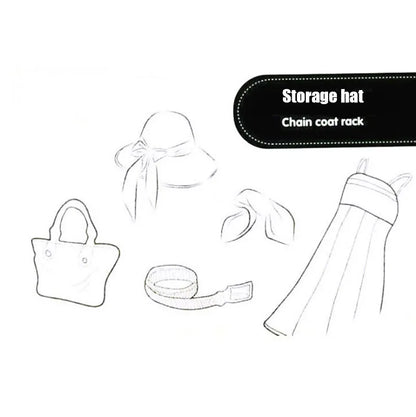 5 Pack Cupboard Cabinet Hat Rack Door Hanger Hooks for Hat Bag Clothes Towel Scarf Rack Hanging Caps Organizer Holder