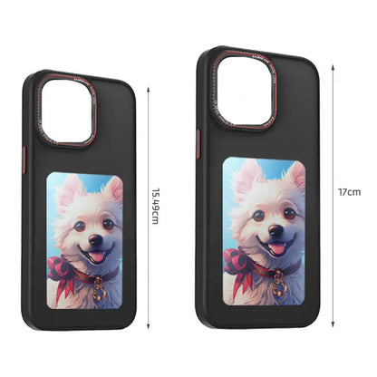 DIY Display Screen Phone Case for iPhone14/15/Pro/Pro Max NFC Screen Projection Shockproof Cellphone Protection Cover