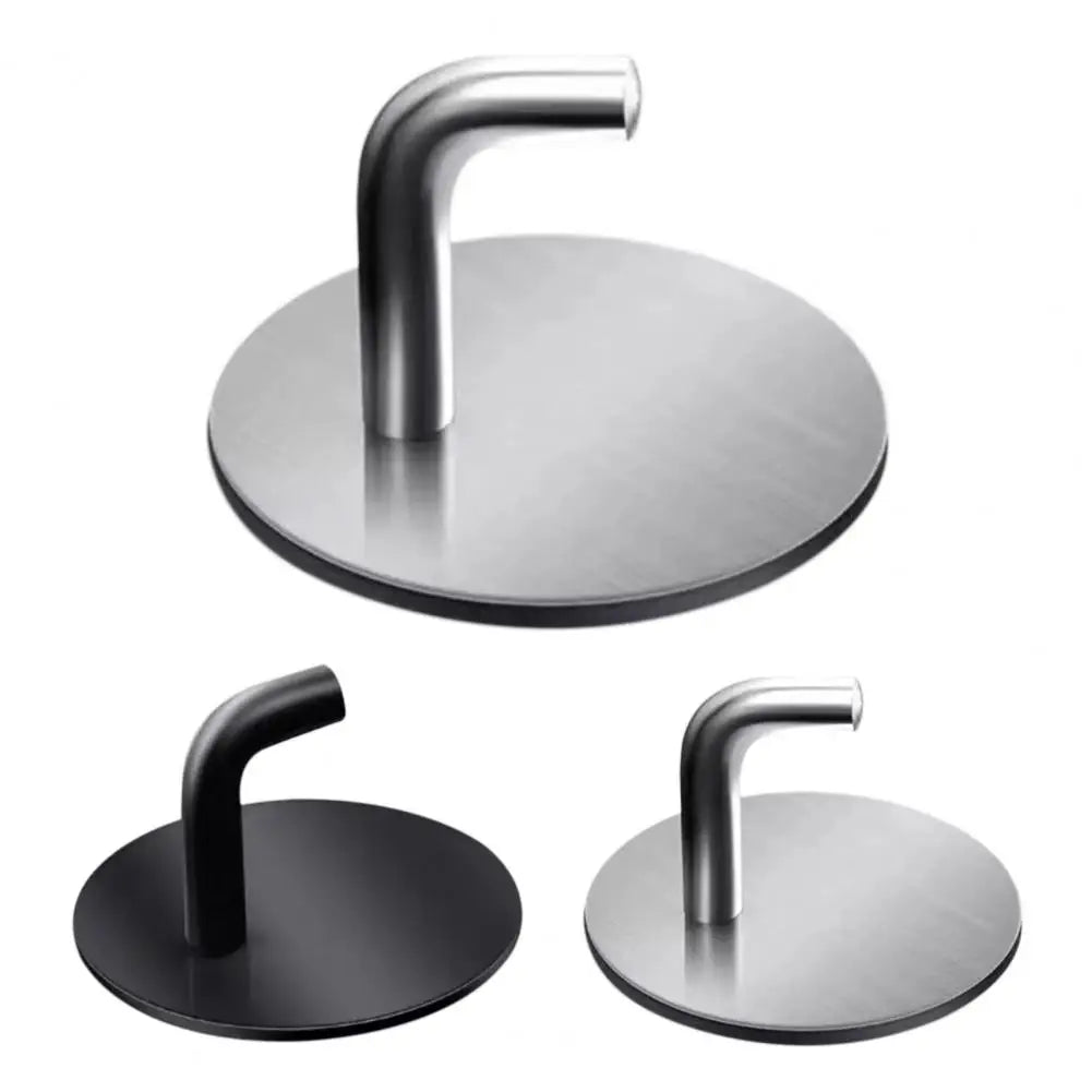 Stainless Steel Hook Stable Punch-free Self-adhesive Home Wall Mounted Coat Hanger Clothes Hook for Kitchen
