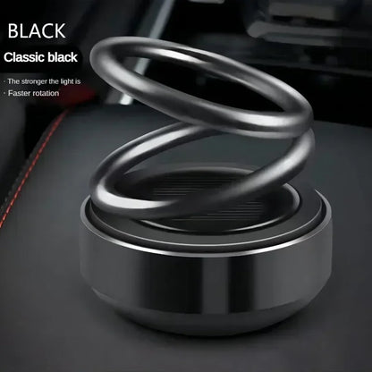 Car Double ring Perfume Diffuser Rotating Solar Air Freshener Aromatherapy Diffuser Scent Car Decoration Interior Accessories