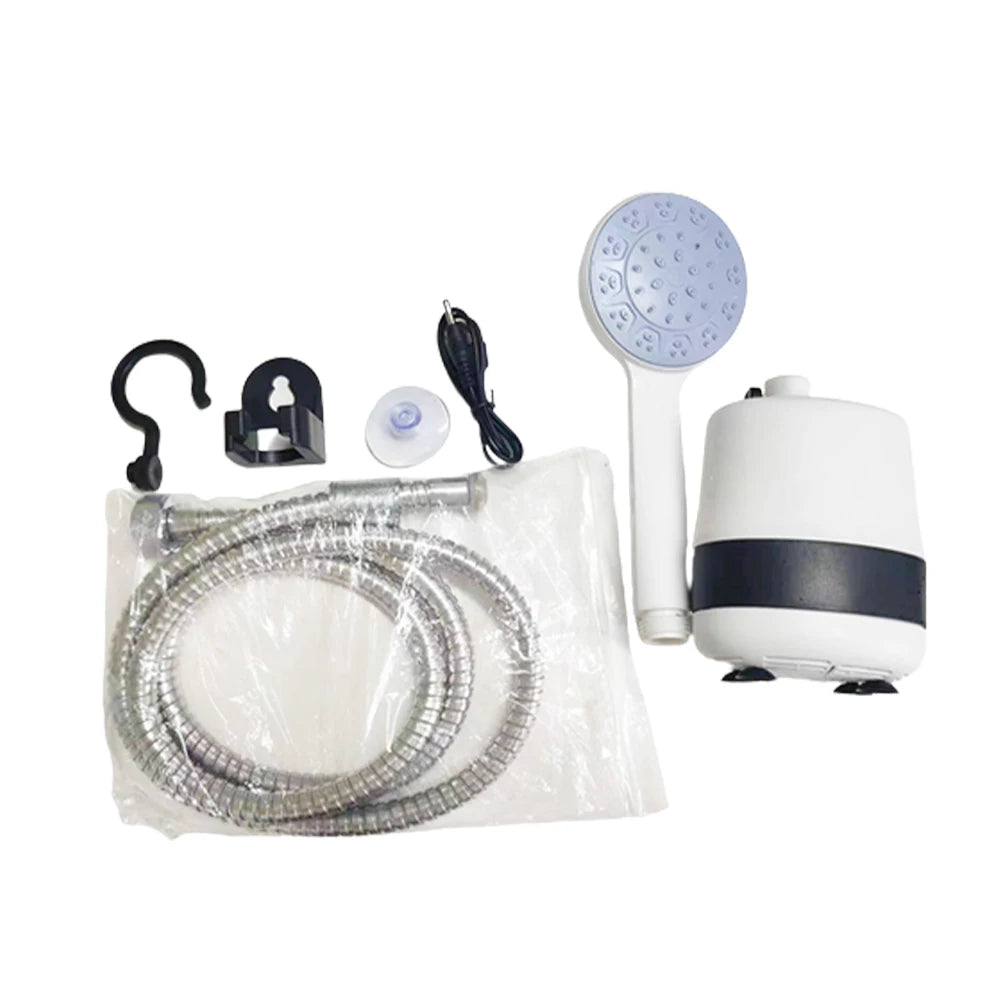 Portable Camping Shower Outdoor USB Rechargeable Electric Shower Pump for Camping Car Washing Gardening Pet Cleaning