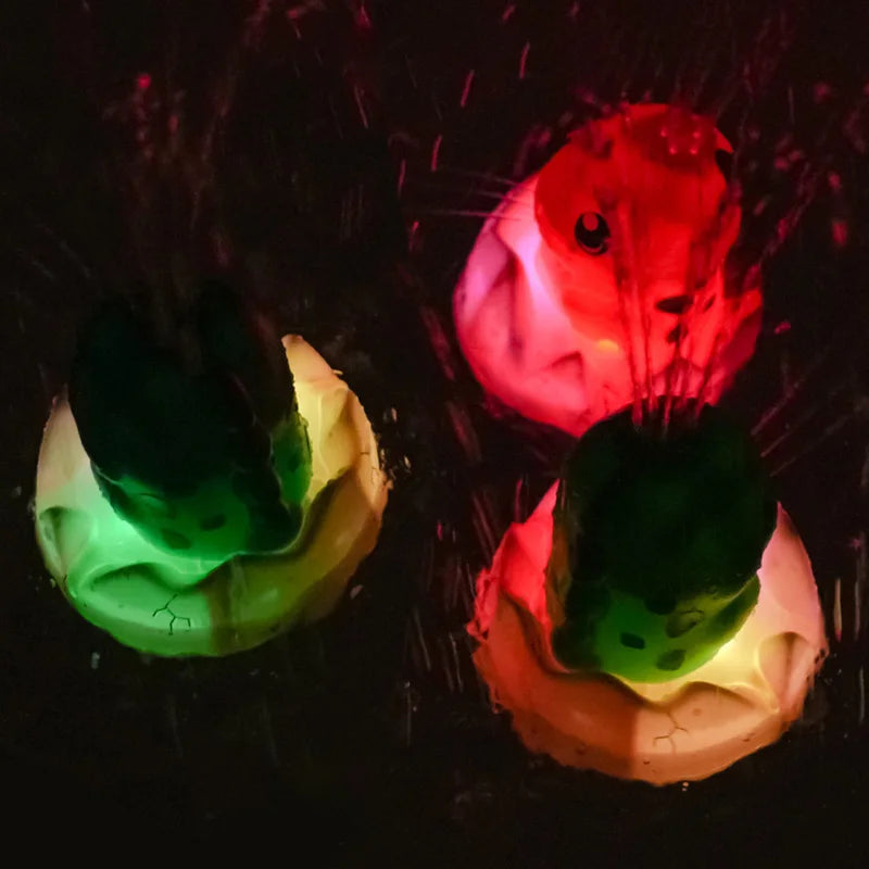 Dinosaur Bath Toys for Kids Colorful Light Up Spray Water Bathtub Toys for Baby Electric Cartoon Pool Bathroom Tub Toddler Toy