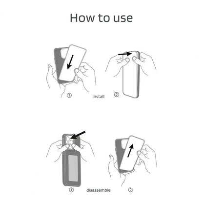 DIY Display Screen Phone Case for iPhone14/15/Pro/Pro Max NFC Screen Projection Shockproof Cellphone Protection Cover