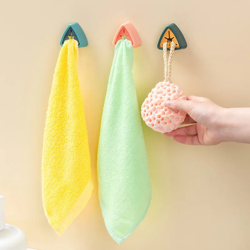 Towel Holder Sucker Wall Rack Washing Cloth Rag Hook Free Punch Storage Hanger Dish Towel Hand Towel Rack Bathroom Kitchen Tools