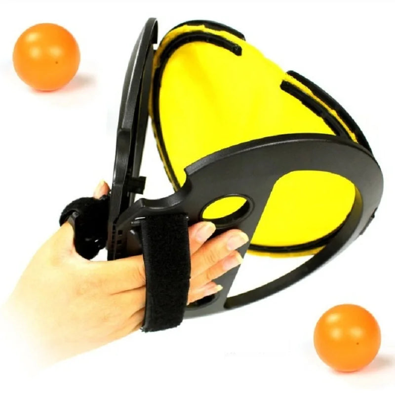 Outdoor Games Parent-Child Throwing and Catching Ball Sports Fitness Hand Grasping The Ball Racket for Adult Children Toys Gifts